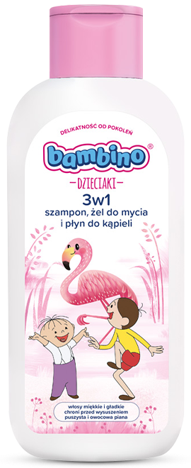 3w1: szampon, żel pod prysznic i płyn do kąpieli flaming