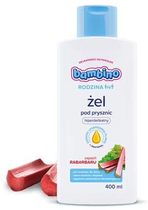 Żel pod prysznic o zapachu rabarbaru
