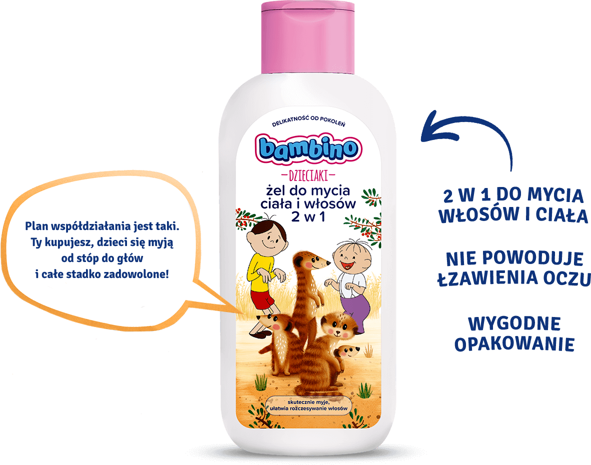 Bambino Dzieciaki - żel do mycia ciała i włosów