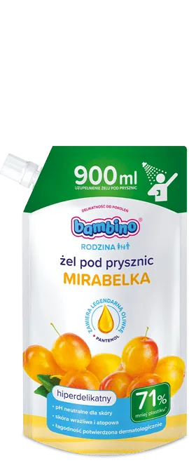 Uzupełnienie – żel pod prysznic o zapachu mirabelki