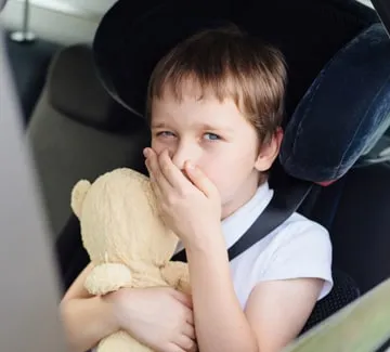 Choroba lokomocyjna - jak pomóc dziecku w podróży?