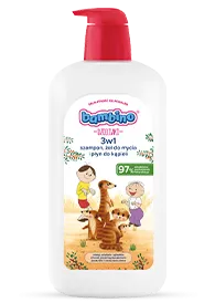 3w1: szampon, żel pod prysznic i płyn do kąpieli surykatki