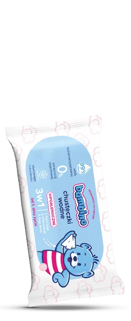 Hipoalergiczne chusteczki wodne 3w1