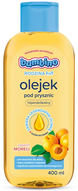 Olejek pod prysznic o zapachu moreli